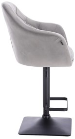 HR830KW Acél Modern Velúr Szék fekete lábbal
