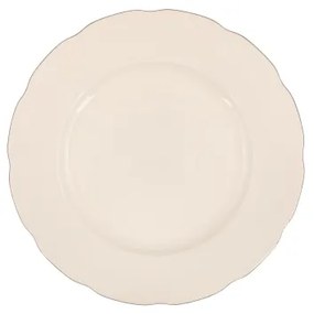 54 darabos étkészlet fehér/réz/csontporcelán