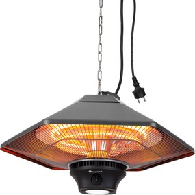 Blumfeldt Heat Hexa, infravörös hősugárzó, 800/1200 W, halogén, IP34, LED, bronz