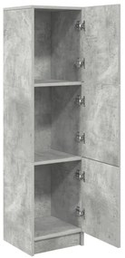 Magas Tároló Beton szürke 31,5 x 32 x 124 cm Faanyag