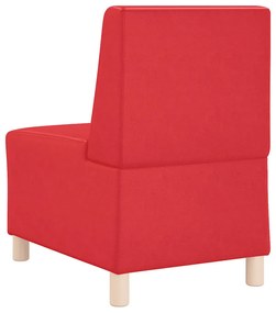 piros műbőr kanapéfotel 55 cm