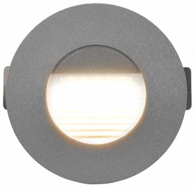 6 darab kör alakú ezüst kültéri LED falilámpa 5 W