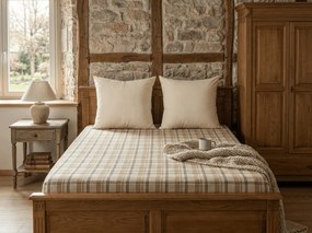 Mikroplüss lepedő PLAID 200x200 cm krémszínű