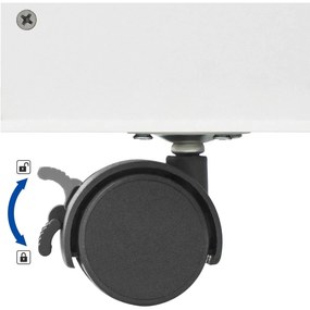 Játéktároló, könyvespolc kivehető kerekes tárolódobozzal