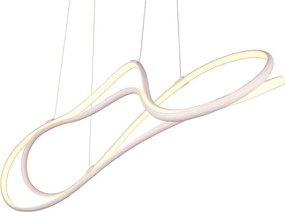 Fehér LED függőlámpa fém búrával Nala – Trio Select