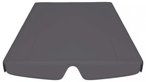 antracit csere ponyva kerti hintaágyhoz 150/130 x 105/70 cm