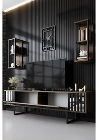 TV szekrény Chrome Line - Walnut, Black