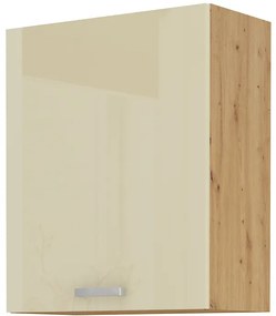 Felső konyhaszekrény Arryn 60 G-72 1F (artisan tölgy + fényes krém). 1024729