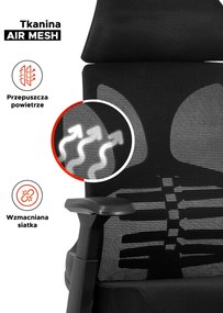 Fekete Irodai Forgószék ROY