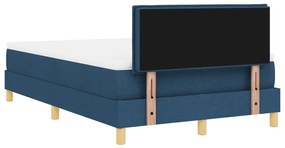 Box Spring Ágy Matraccal Kék 120x200 cm Szövet