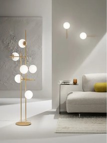 Ondaluce - Fali lámpa JEWEL 1xE14/10W/230V arany/fehér