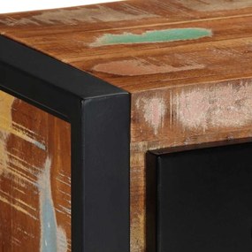 TV szekrény 100x30x25 cm tömörfa, újrahasznosított fa