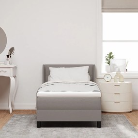 boxspring ágy matraccal - Taupe, 80x200 cm, szövet