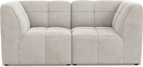 Bézs bársony kanapé 180 cm Aloha – Makamii