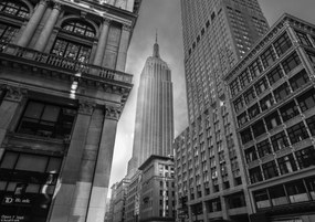Poszter 29,7x21 cm Empire State Building, Assaf Frank
