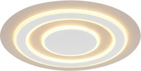 Globo 48032-40S Mennyezeti lámpa, fém matt fehér, fém matt homokszínű, akril fehér, ø: 480mm, M: 43mm, tartozék: LED 40W 230V, 4600lm forrás, 1500lm kimenet, 3000K