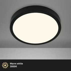 Briloner 3703-015 - LED Mennyezeti lámpa RUNA LED/24W/230V 3000K átm. 38 cm fekete