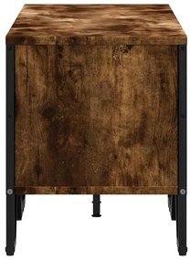 füstös tölgy színű szerelt fa TV-szekrény 122 x 34 x 41 cm