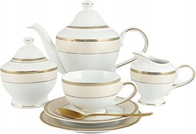 Martha Gold Classic 6 személyes porcelán kávé/teafőző/ 15db