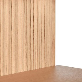 Natúr színű könyvespolc tölgyfa dekorral 75x162 cm Heritage – Hübsch