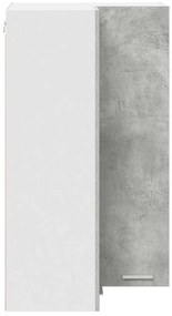 Függő szekrény Riga Beton szürke és fehér 57 x 57 x 100 cm