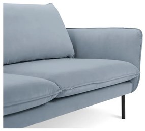 Világoskék bársony kanapé 200 cm Vienna – Cosmopolitan Design