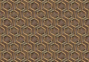 3D fotótapéta geometria fa fém Ragasztó Ajándék