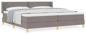 Rugós Ágy matracmal fejtámlával Tópszínű 200 x 200 cm szövet