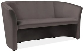 Cuba Velvet kanapé, háromüléses, szürke