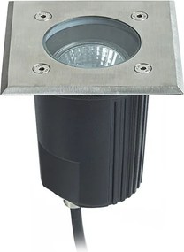 RENDL ORBU SQ 10 süllyesztett lámpa rozsdamentes acél 230V LED GU10 15W IP67
