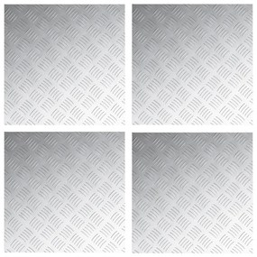 Alumínium rácspaneleket 4 db Csúszásmentes 50x50 cm