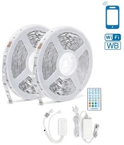 Aigostar - LED RGBW dimmelhető szalag LED/48W/12V 2x7,5 m Wi-Fi