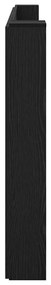 Fejtámla polcokkal Fekete tölgy 200 x 15 x 103,5 cm Faanyag