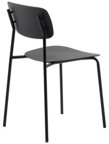 Fekete étkezőszék szett 2 db-os Kirkland – Unique Furniture