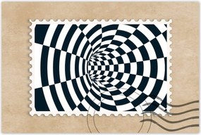 Poszterek 120x80 Absztrakt fekete-fehér