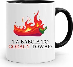 Bögre Fekete Nagymama Napja Ez A Nagymama Egy Forró Áru, fényképes nyomtatással