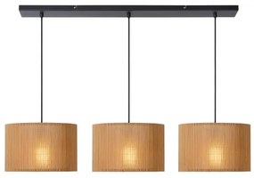 Lucide 03429/03/30 - Csillár zsinóron MAGIUS 3xE27/40W/230V bambusz