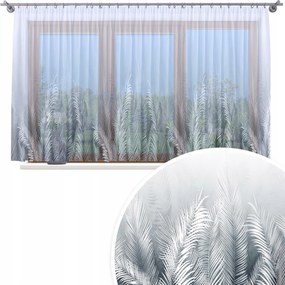 Függöny Kész Fátyol 500X150 Festett Mintás Béka Szalag Függöny 193