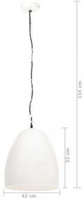 kerek fehér ipari függőlámpa 25 W 42 cm E27