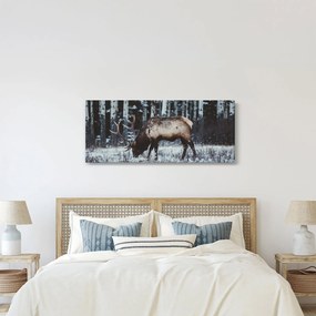 Kép - szarvas télen (120x50 cm)