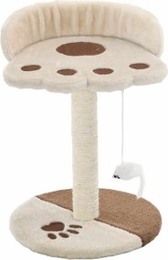 vidaXL bézs/barna macskabútor szizál kaparófával 40 cm