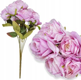 Műrózsa 7 Virág Rózsa Csokor Nád Csokor Dekoráció 44CM