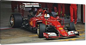 Vászonkép 60x30 Sebastian Vettel F1 Bolid