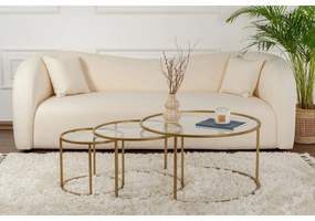 Aurum Gold konferenciaasztal-készlet 80 cm, 3 db