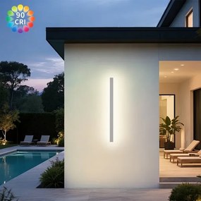 BRILAGI -LED kültéri fali lámpatest LINEAR LED/22W/230V 3000K IP65 100 cm fehér CRI 90