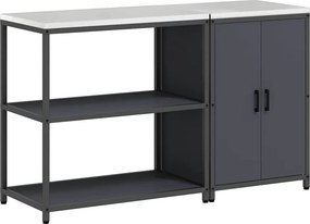 vidaXL Konyhai Tároló Készlet 2 pcs Antracit Hidegen hengerelt acél