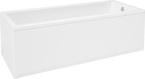 Téglalap alakú falra szerelhető akril kád Quatro 150x70 lábakkal