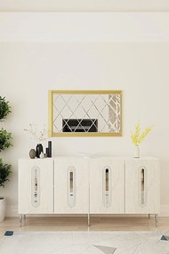 Rany 180 - White, Travertine, Silver