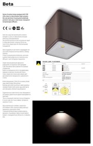 Redo 9080 - LED kültéri fali lámpa BETA LED/6W/230V 3000K IP54 barna