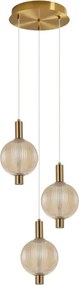 Italux Lenti PND-83631-3-AB-AMB Függőlámpa 1x18W/LED 3000K 1340lm IP20